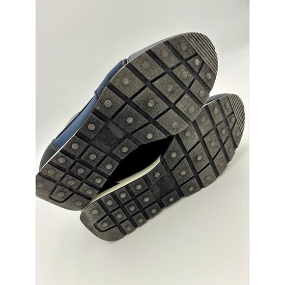 Authentic Balenciaga Race Runner Sneakers Navy Blue Black Elastic Size 8 38 - Picture 12 of 16